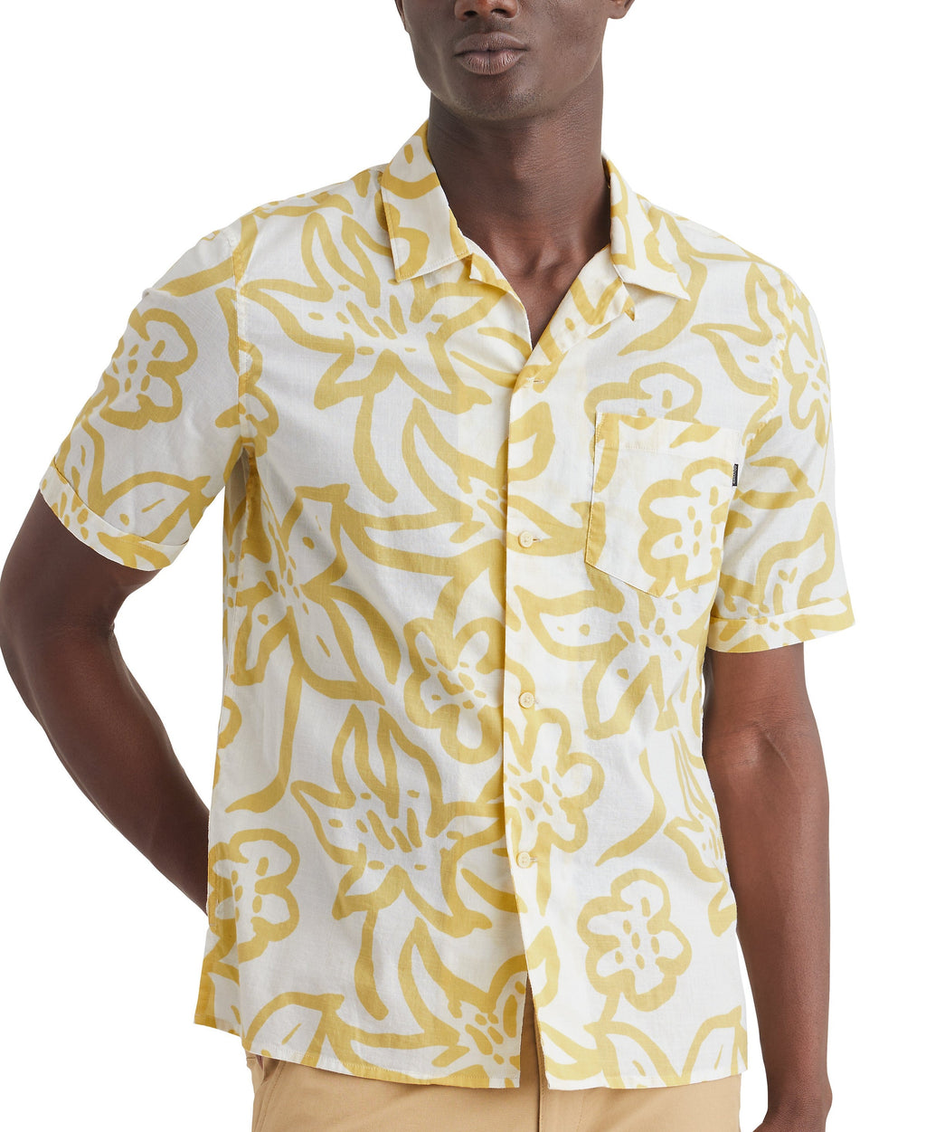 Camisa Dockers Mangas Cortas Estampada P/ Caballeros by Dockers