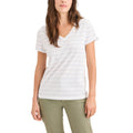 Camiseta Dockers Mangas Cortas Rayas Cuello V Para Damas by Dockers