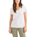 Camiseta Dockers Mangas Cortas Rayas Cuello V Para Damas by Dockers