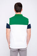 Poloshirt Oscar de La Renta Mangas Combinado Liso para Caballeros