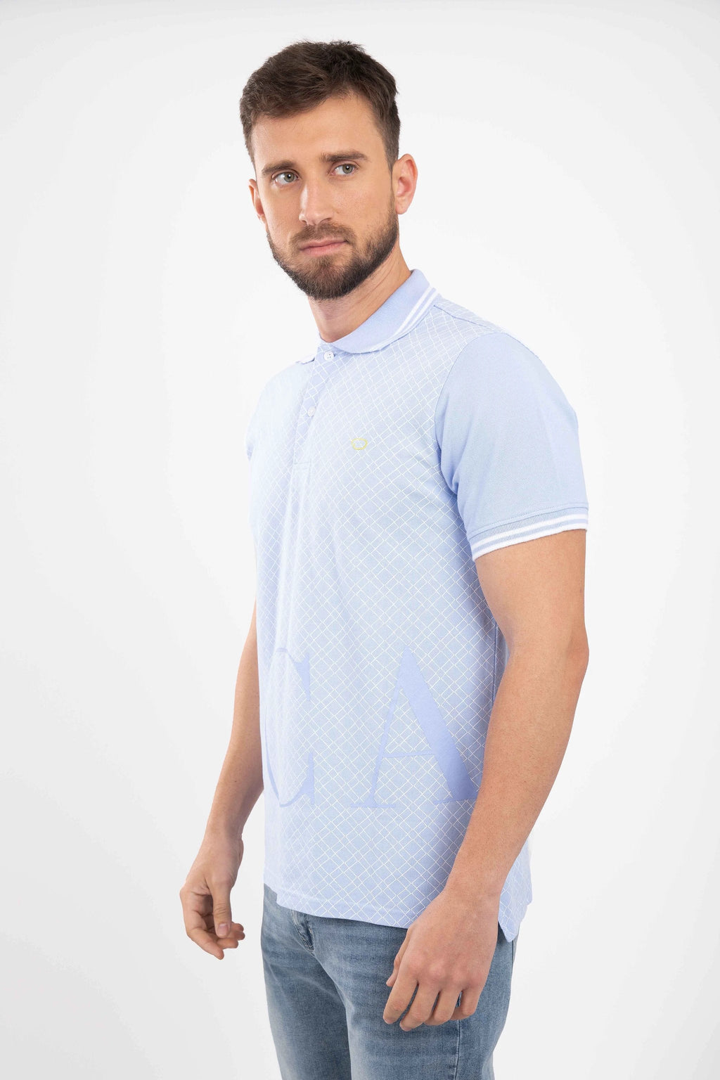 Poloshirt Oscar De La Renta Mangas Cortas Estampado Para Caballeros by Oscar De La Renta