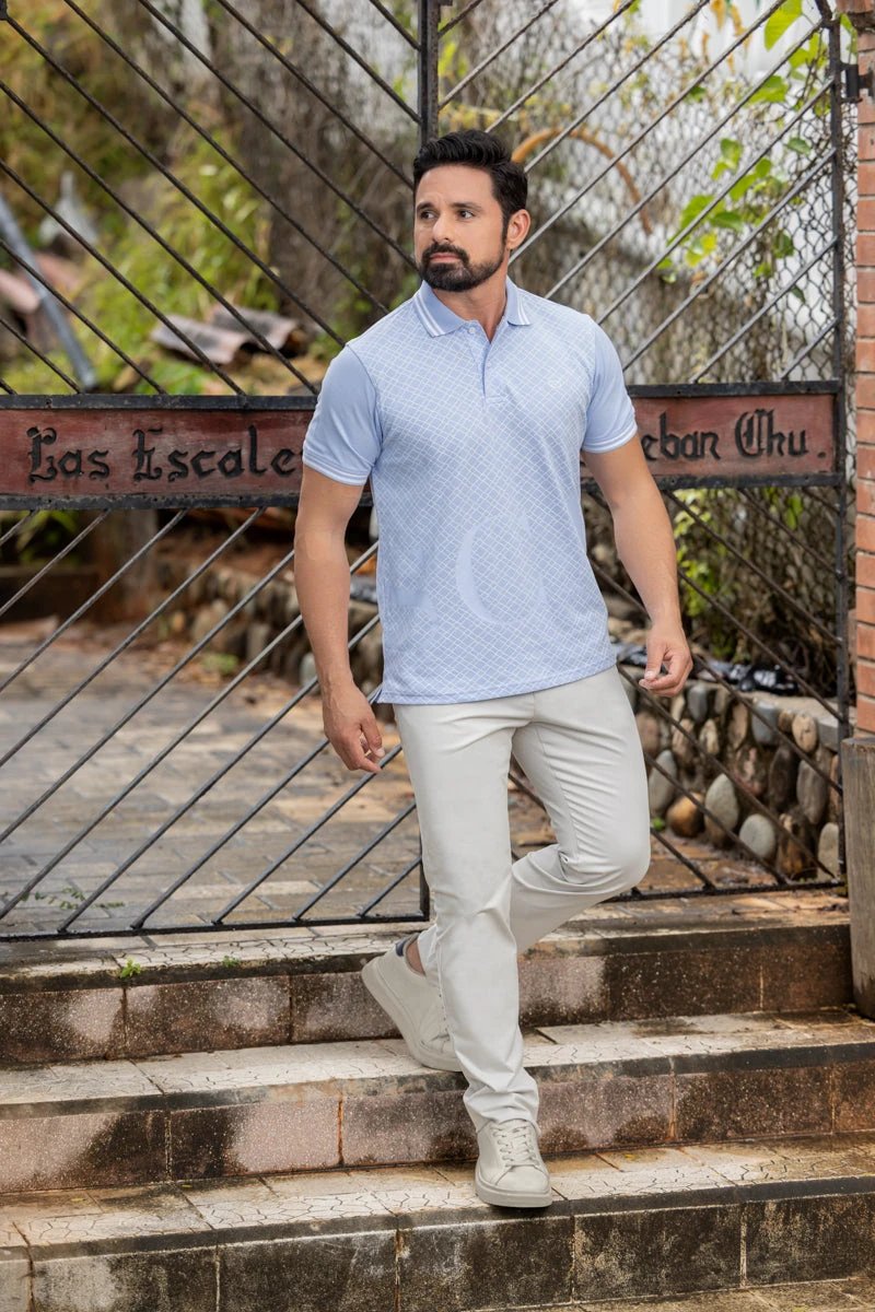 Poloshirt Oscar De La Renta Mangas Cortas Estampado Para Caballeros by Oscar De La Renta
