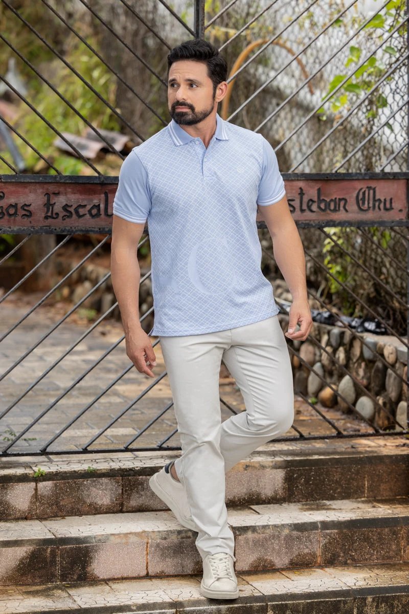 Poloshirt Oscar De La Renta Mangas Cortas Estampado Para Caballeros by Oscar De La Renta
