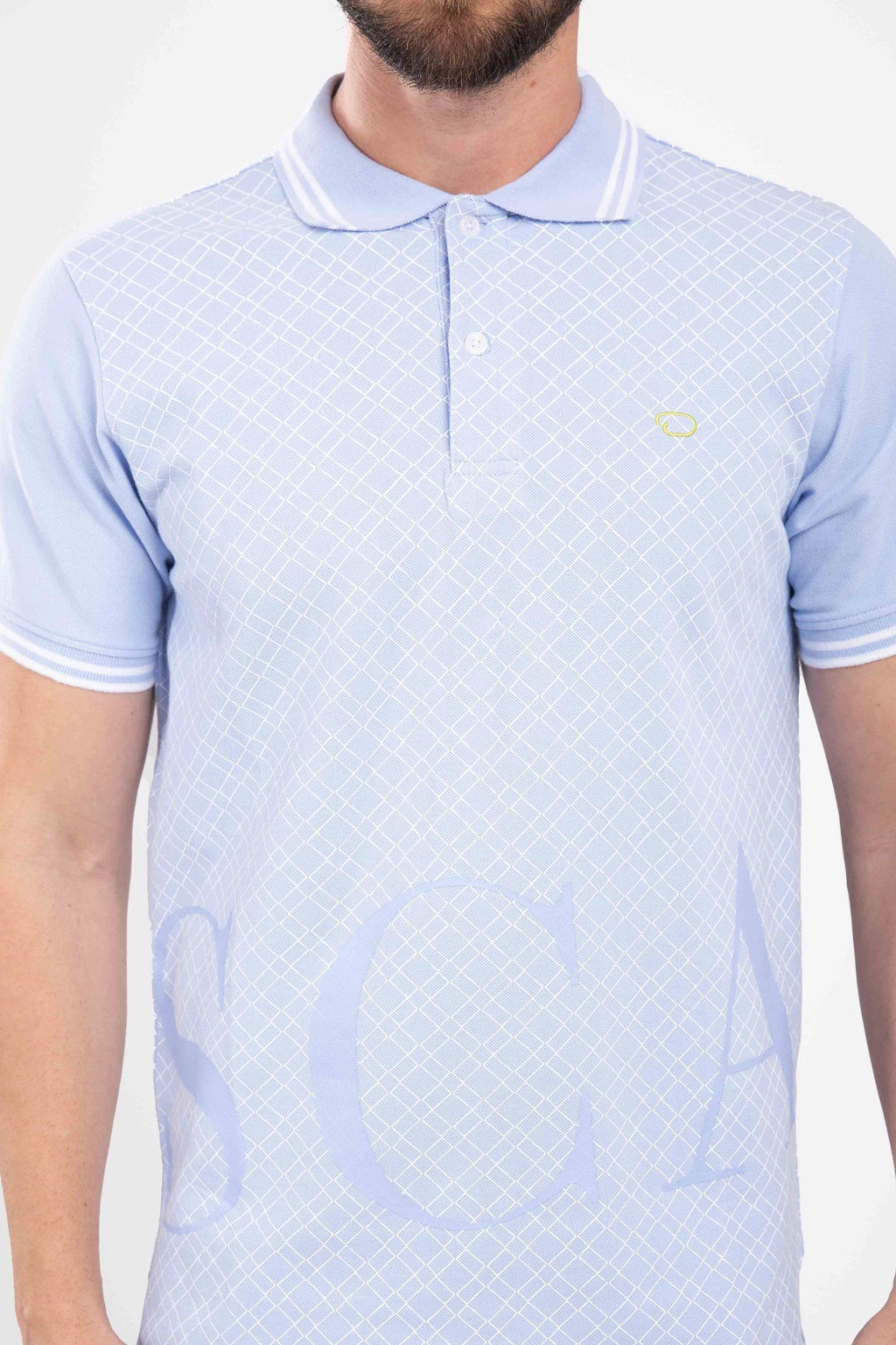 Poloshirt Oscar De La Renta Mangas Cortas Estampado Para Caballeros by Oscar De La Renta