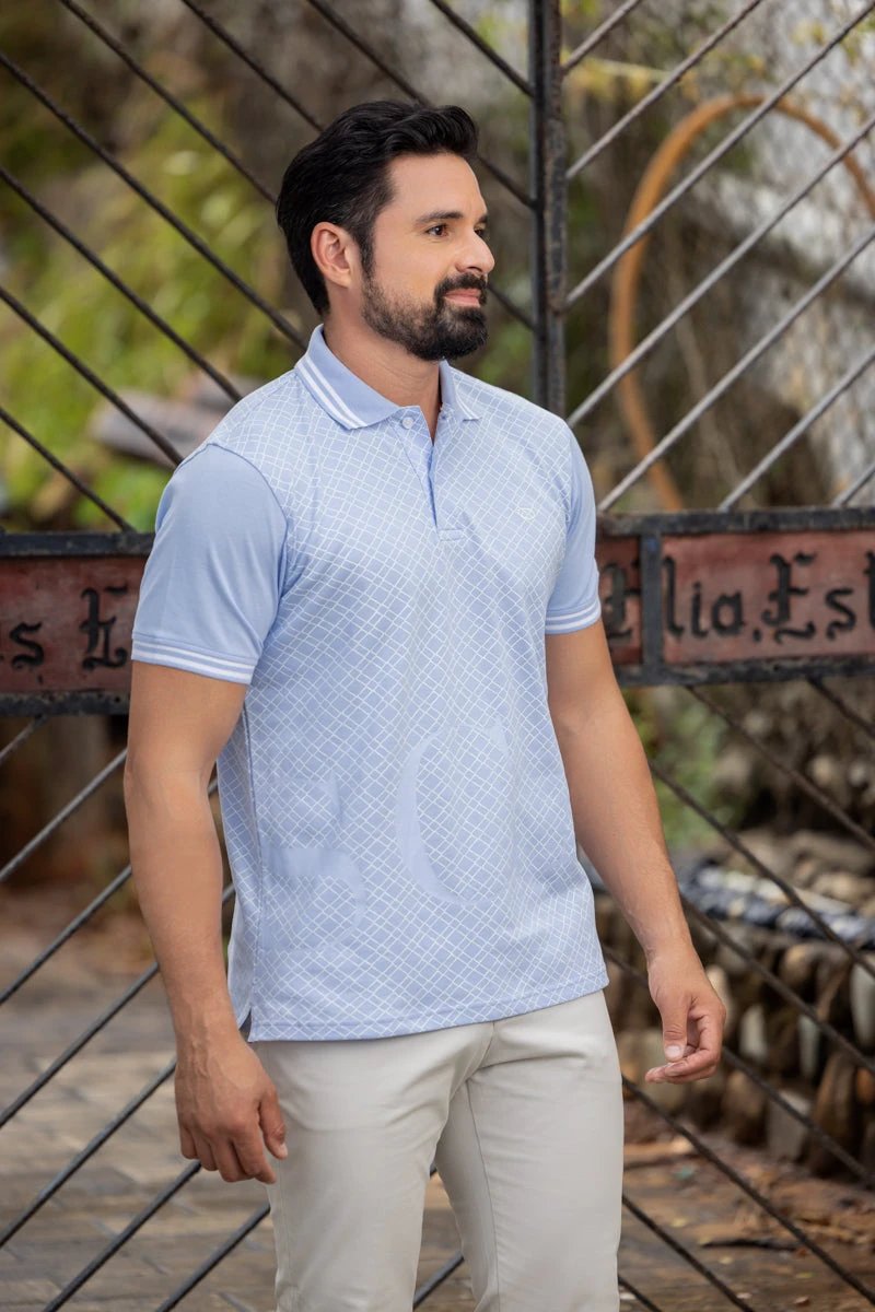Poloshirt Oscar De La Renta Mangas Cortas Estampado Para Caballeros by Oscar De La Renta