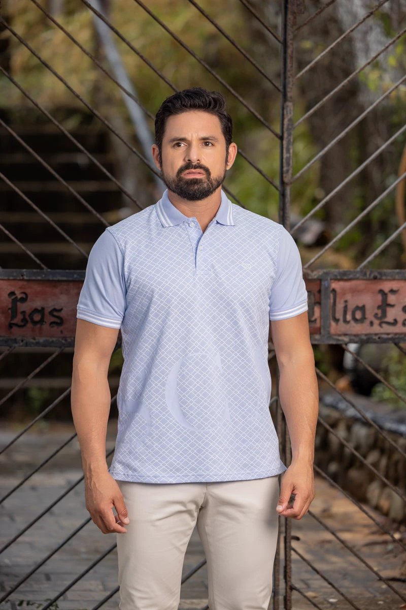 Poloshirt Oscar De La Renta Mangas Cortas Estampado Para Caballeros by Oscar De La Renta