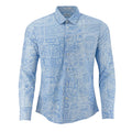 Camisa Oscar De La Renta Mangas Largas Estampada Para Caballeros by Oscar De La Renta