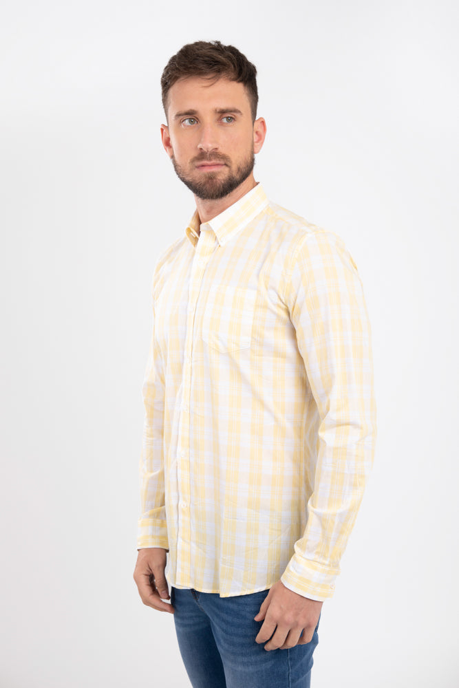 Camisa Oscar De La Renta Mangas Largas Cuadros Para Caballeros by Oscar De La Renta