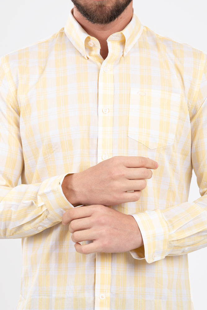 Camisa Oscar De La Renta Mangas Largas Cuadros Para Caballeros by Oscar De La Renta