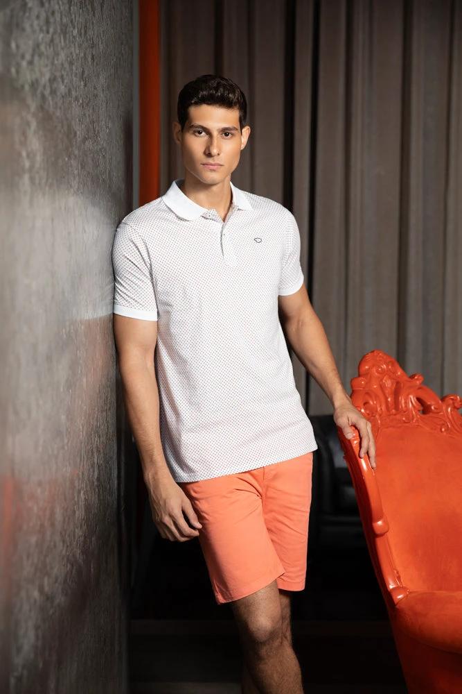 Poloshirt Oscar De La Renta Mangas Cortas Estampado P/ Caballeros by Oscar De La Renta