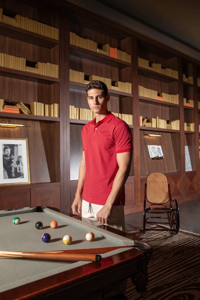 Poloshirt Oscar De La Renta Mangas Cortas Estampado P/ Caballeros by Oscar De La Renta
