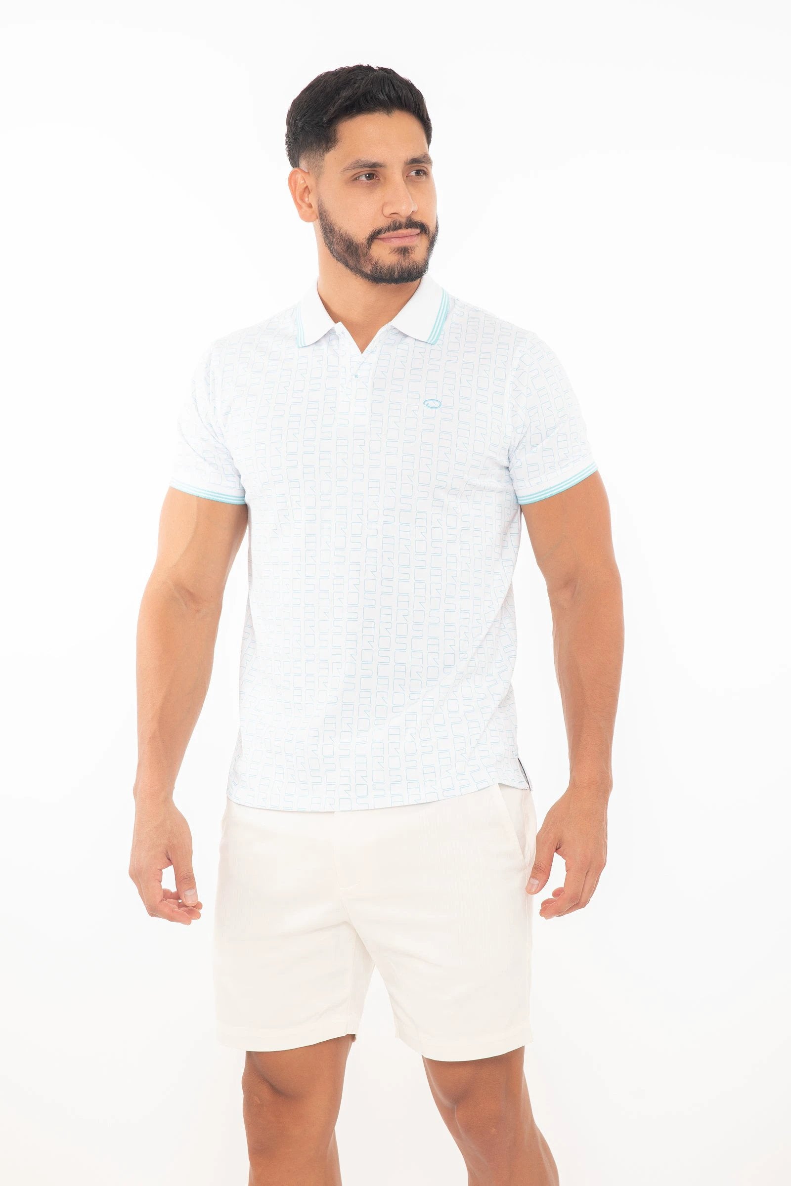 Poloshirt Oscar De La Renta Mangas Cortas Estampado P/ Caballeros by Oscar De La Renta