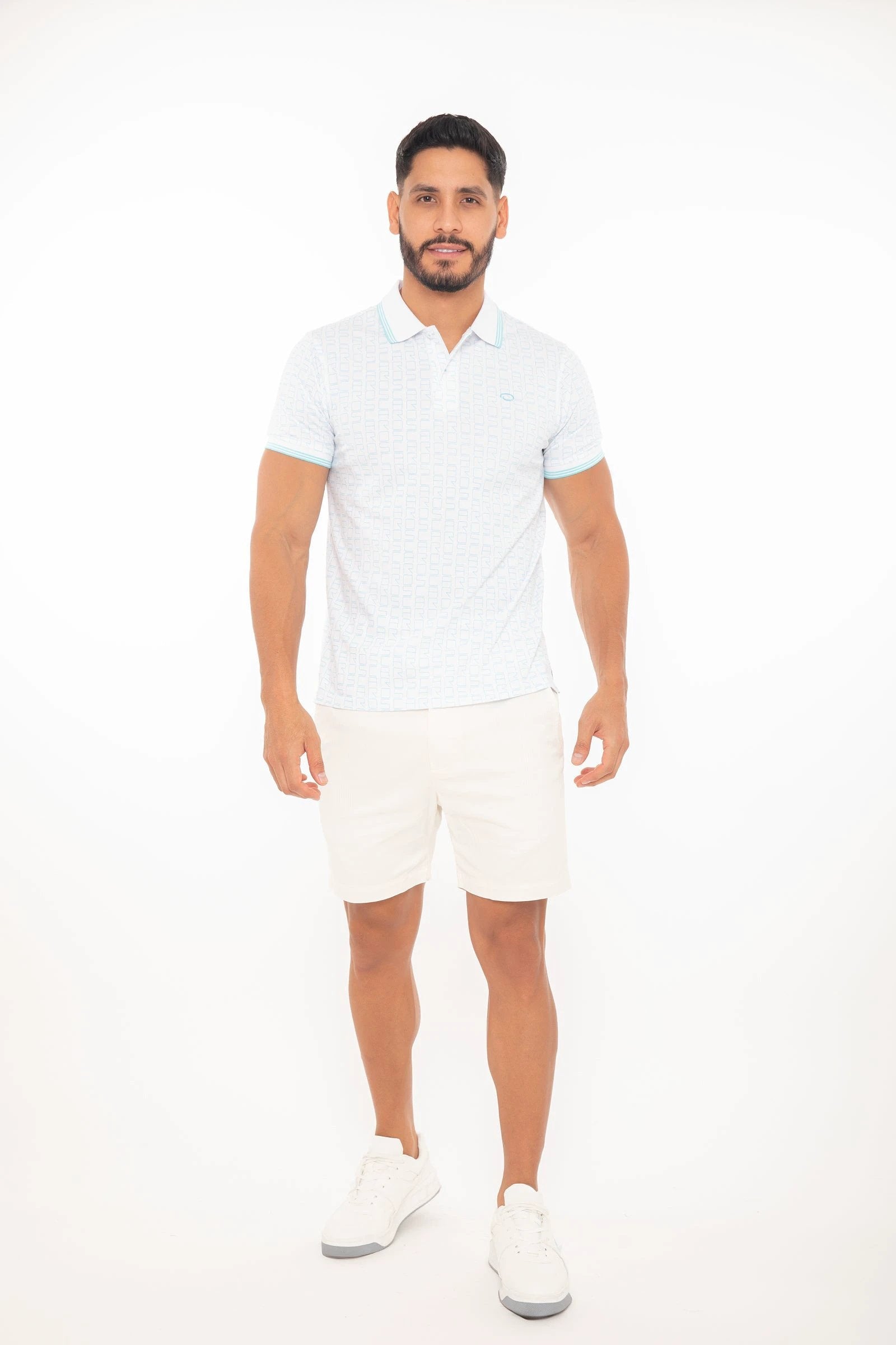 Poloshirt Oscar De La Renta Mangas Cortas Estampado P/ Caballeros by Oscar De La Renta