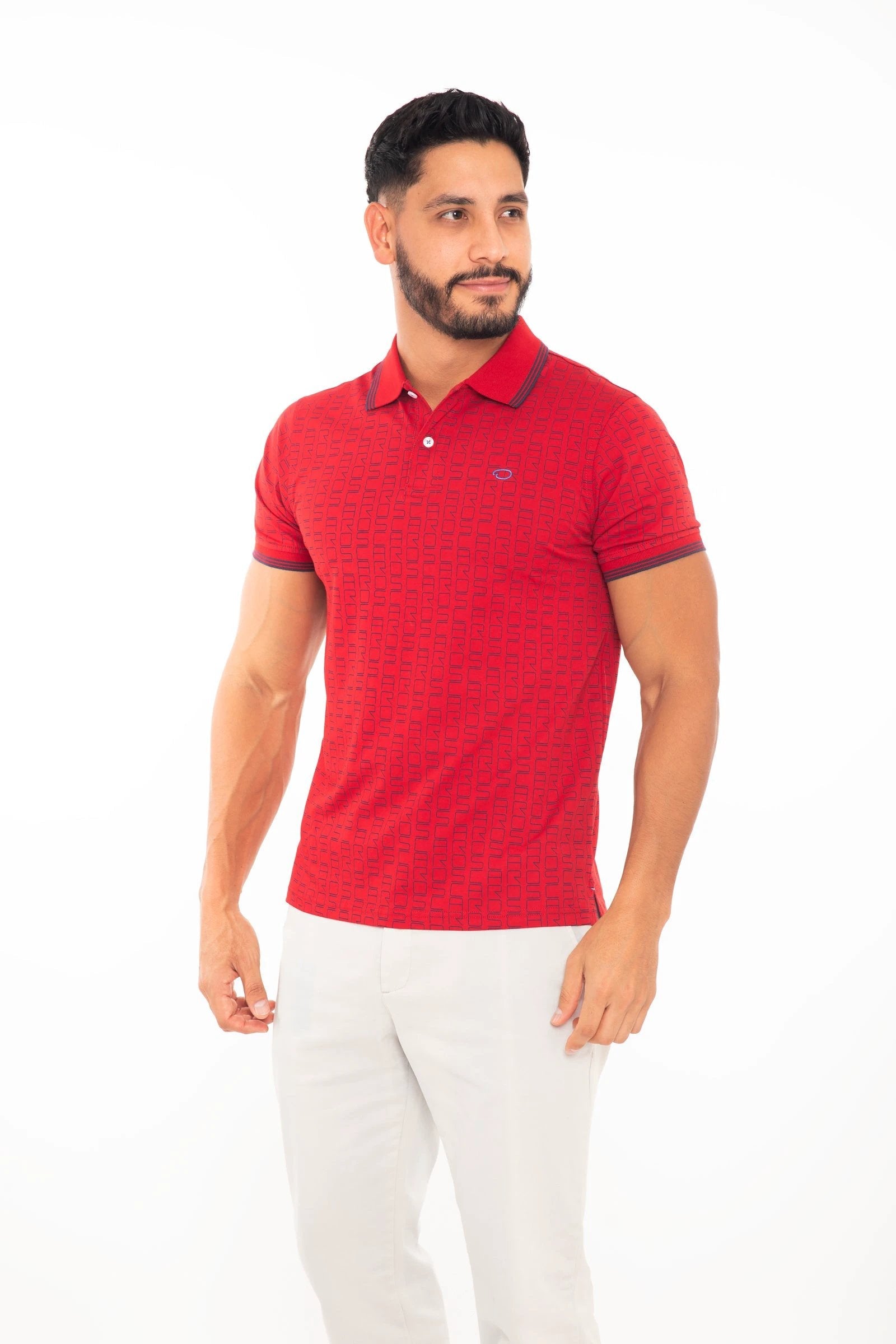 Poloshirt Oscar De La Renta Mangas Cortas Estampado P/ Caballeros by Oscar De La Renta
