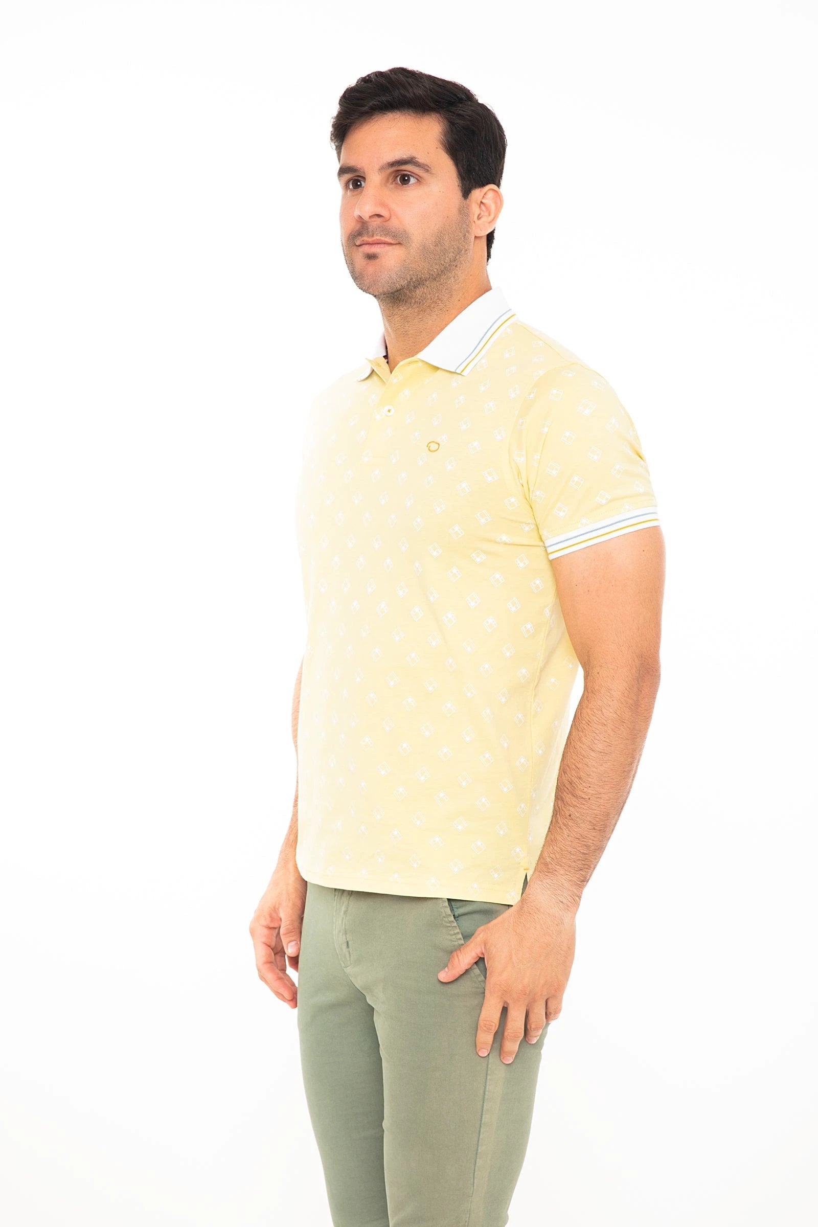Poloshirt Oscar De La Renta Mangas Cortas Estampado P/ Caballeros by Oscar De La Renta
