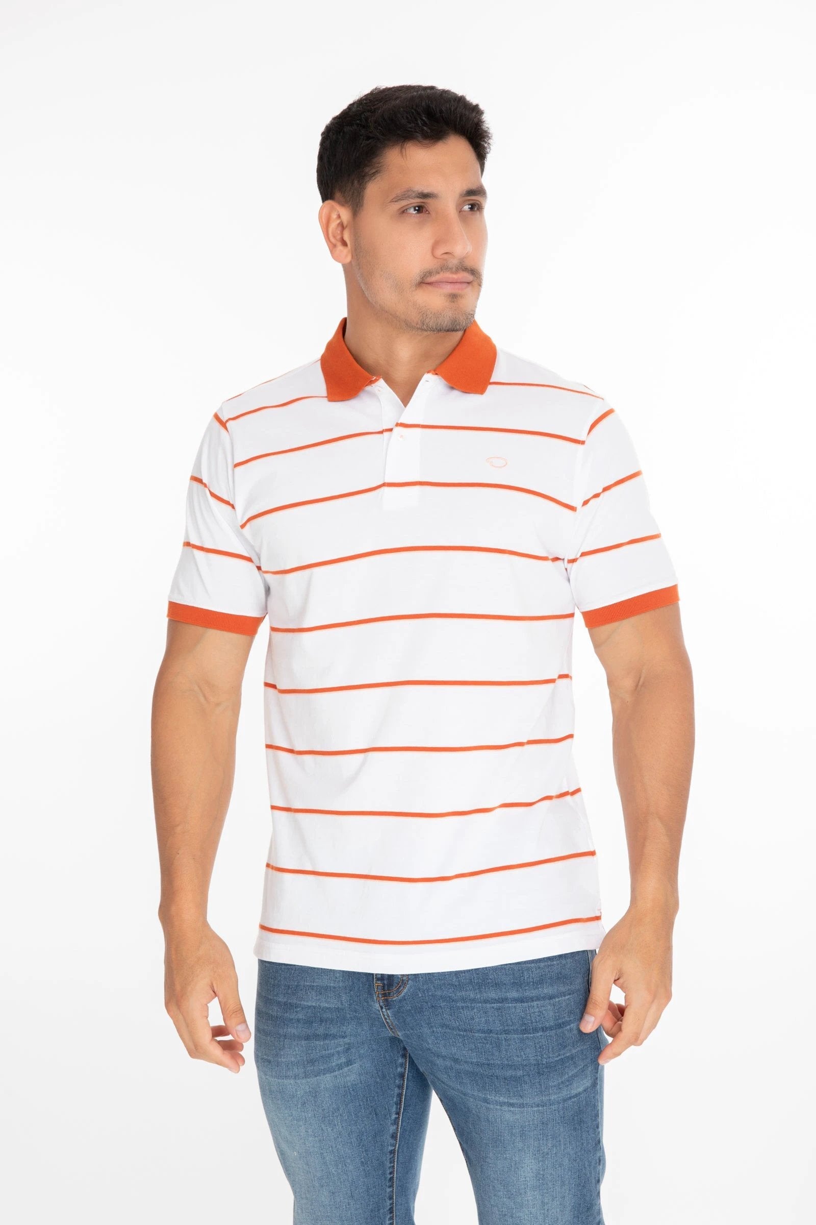 Poloshirt Oscar De La Renta Mangas Cortas Rayas P/ Caballeros by Oscar De La Renta