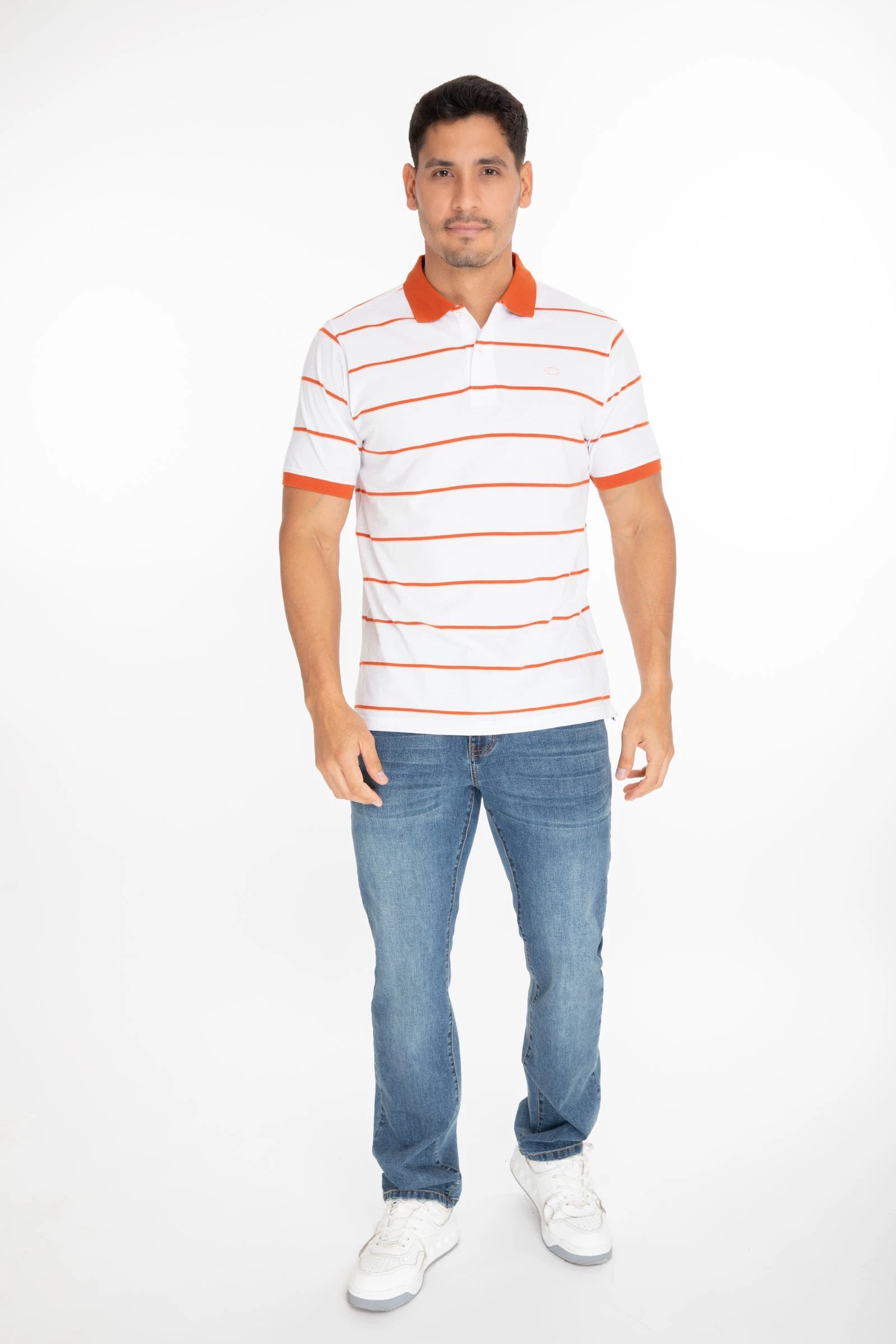 Poloshirt Oscar De La Renta Mangas Cortas Rayas P/ Caballeros by Oscar De La Renta
