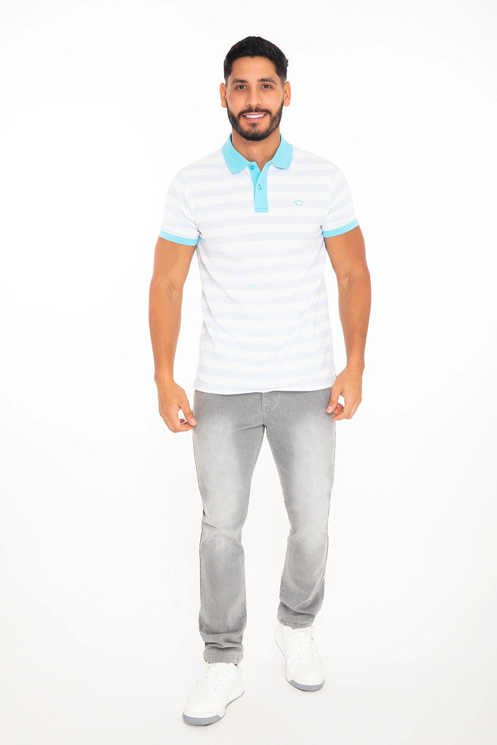 Poloshirt Oscar De La Renta Mangas Cortas Rayas P/ Caballeros by Oscar De La Renta