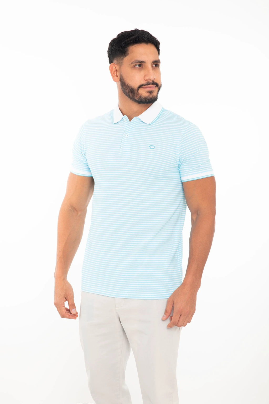 Poloshirt Oscar De La Renta Mangas Cortas Rayas P/ Caballeros by Oscar De La Renta