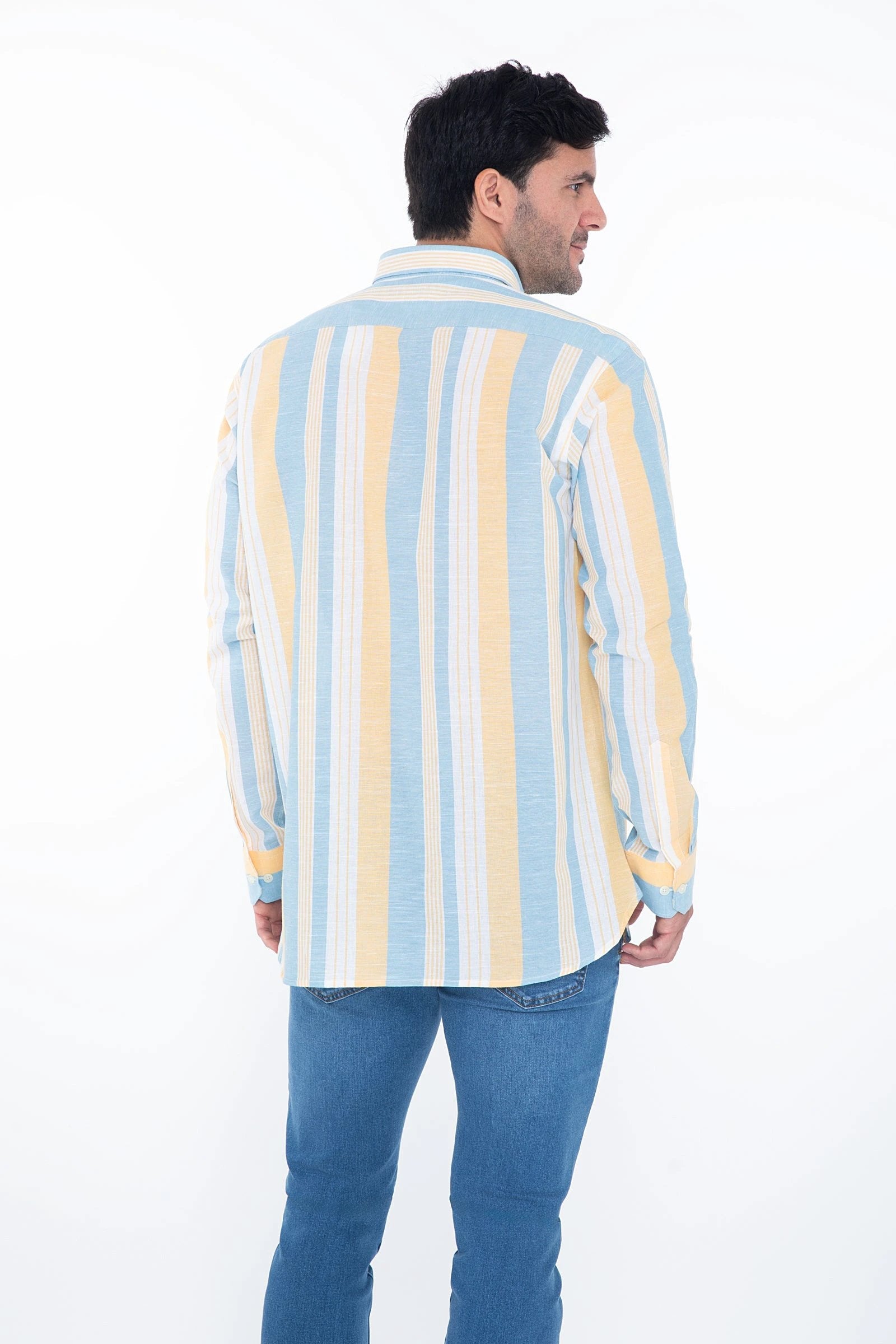 Camisa Oscar De La Renta Mangas Largas Rayas P/ Caballeros by Oscar De La Renta