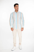 Camisa Oscar De La Renta Mangas Largas Rayas P/ Caballeros by Oscar De La Renta