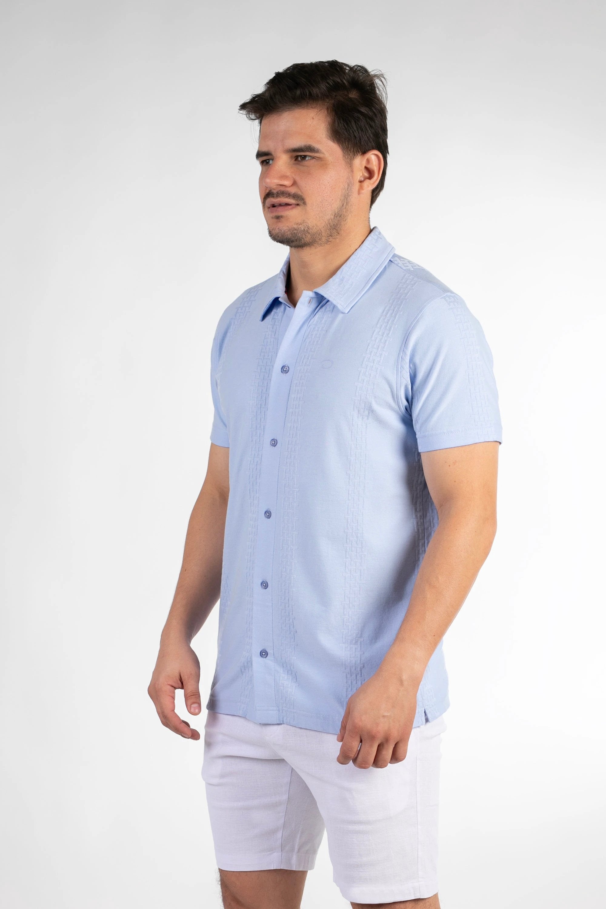 Camisa Oscar De La Renta Mangas Cortas Estampada Para Caballeros by Oscar De La Renta