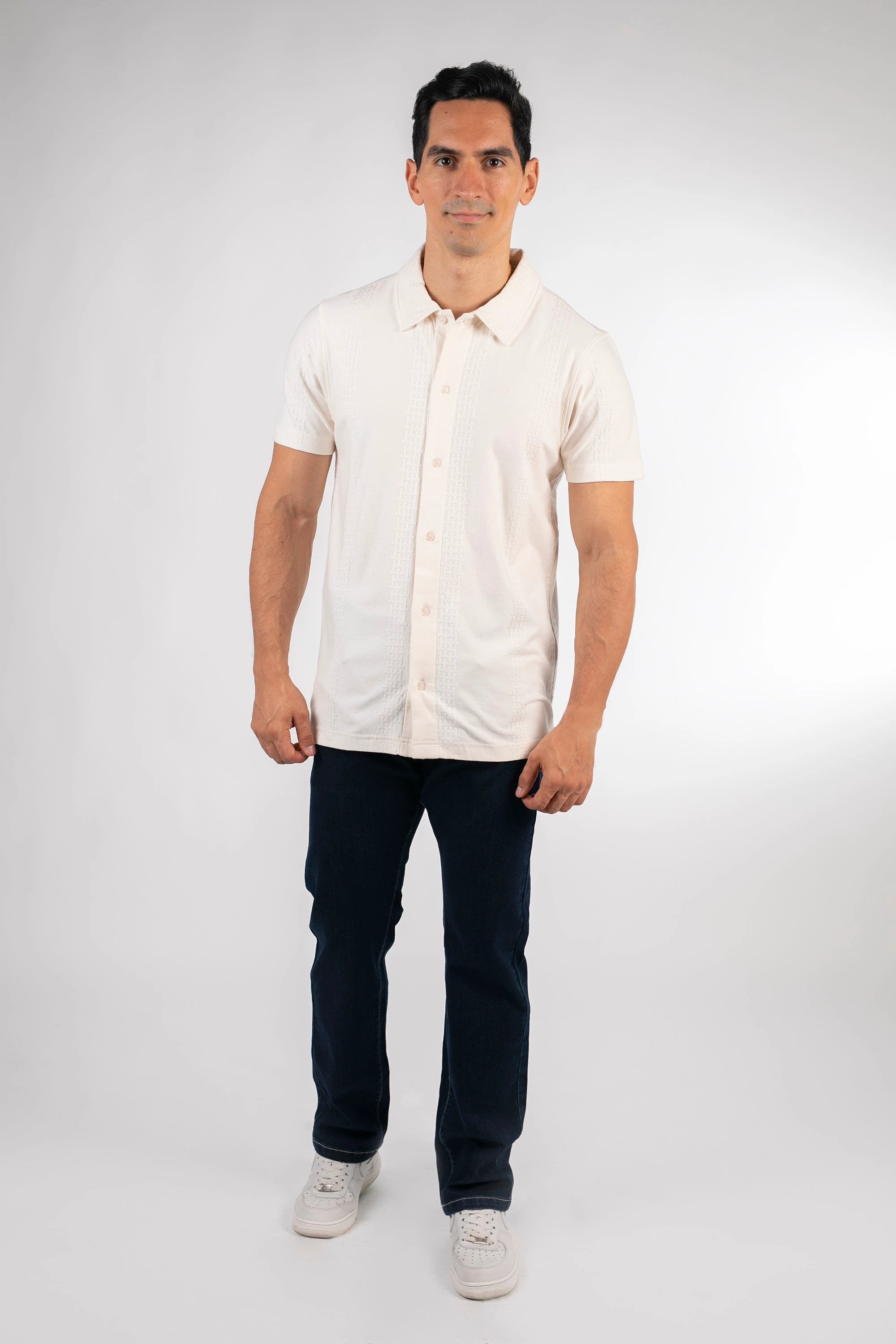 Camisa Oscar De La Renta Mangas Cortas Estampada Para Caballeros by Oscar De La Renta