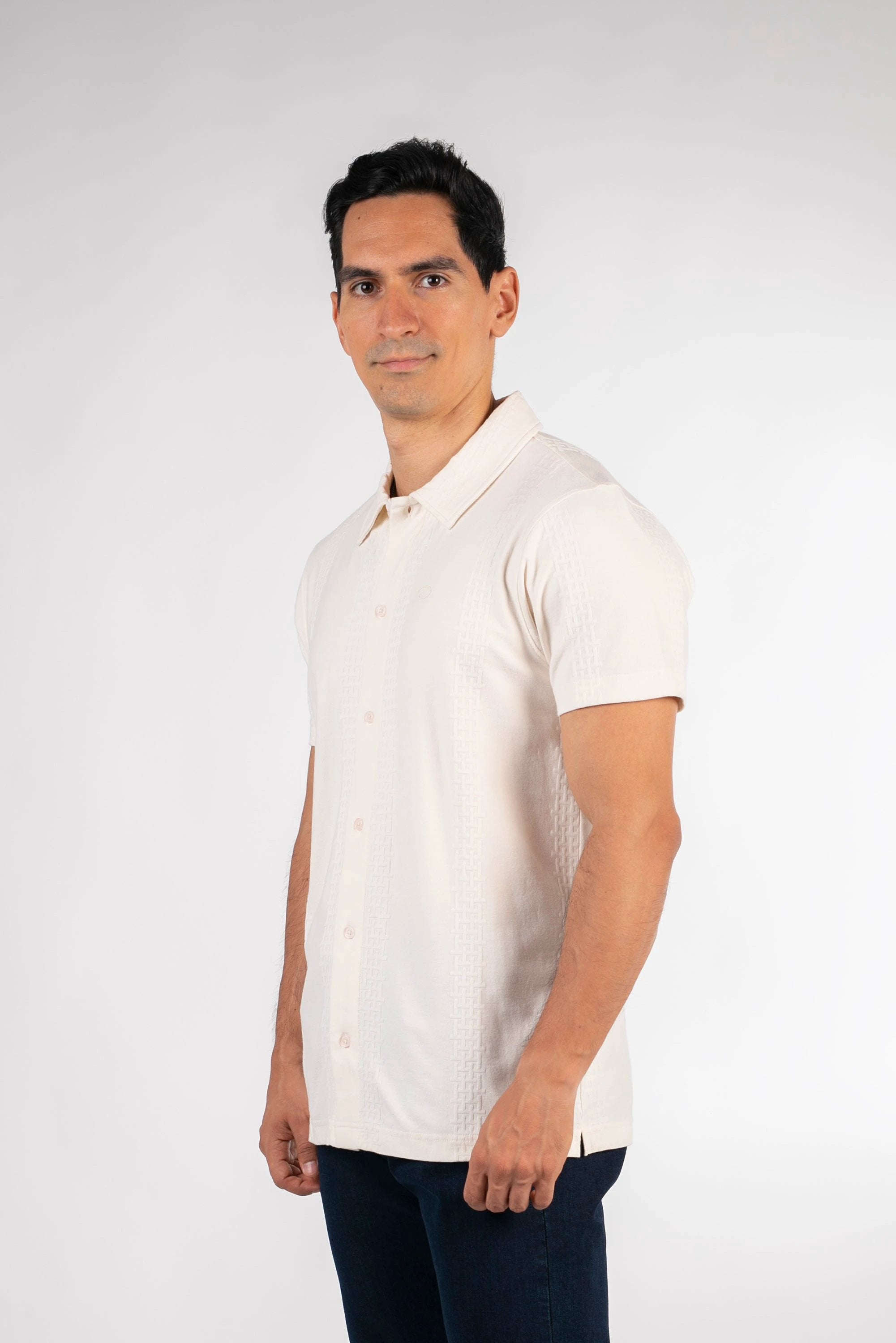 Camisa Oscar De La Renta Mangas Cortas Estampada Para Caballeros by Oscar De La Renta