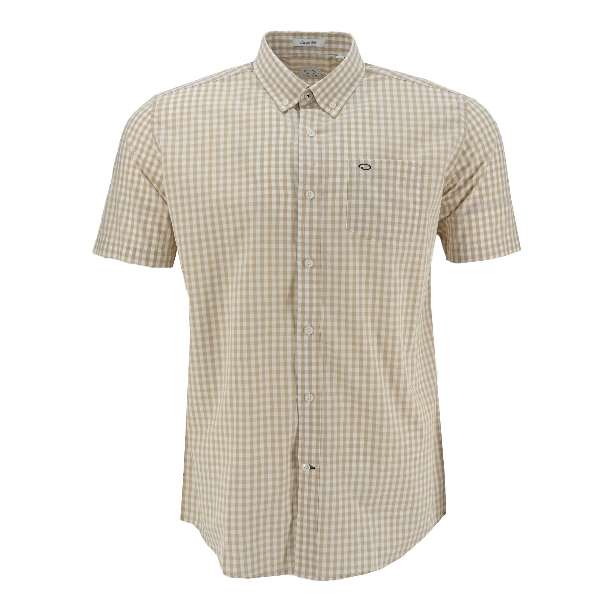 Camisa Oscar De La Renta Mangas Cortas Cuadros Para Caballeros by Oscar De La Renta