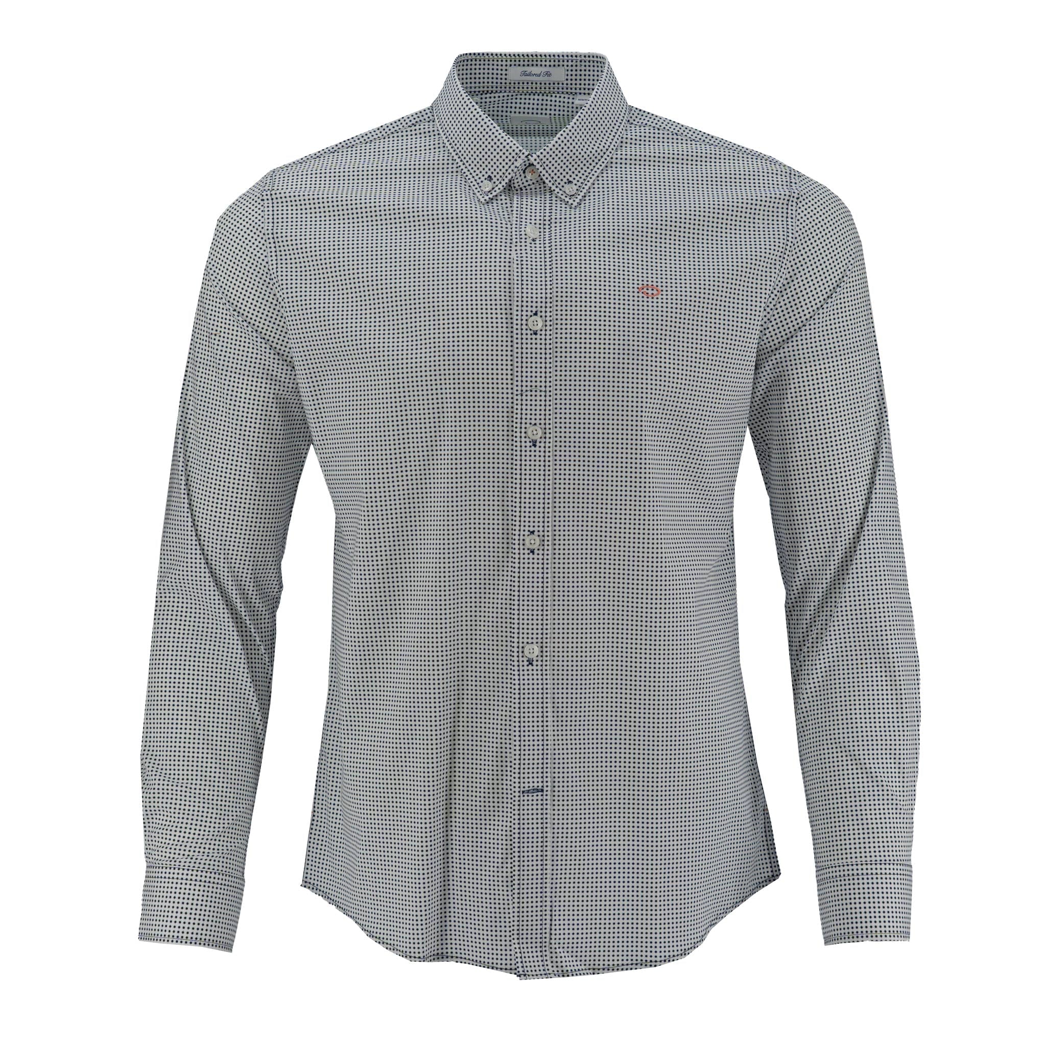Camisa Oscar De La Renta Mangas Largas Estampada Para Caballeros by Oscar De La Renta