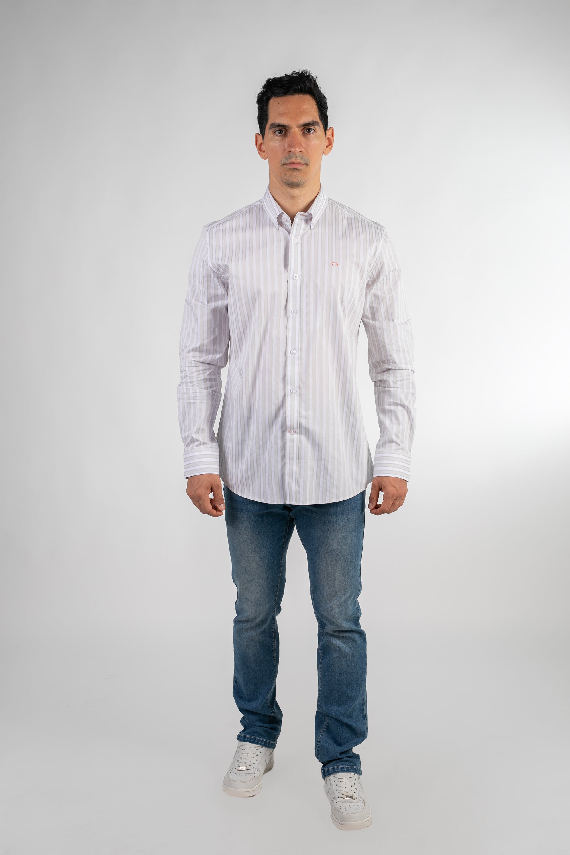 Camisa Oscar De La Renta Mangas Largas Rayas Para Caballeros by Oscar De La Renta