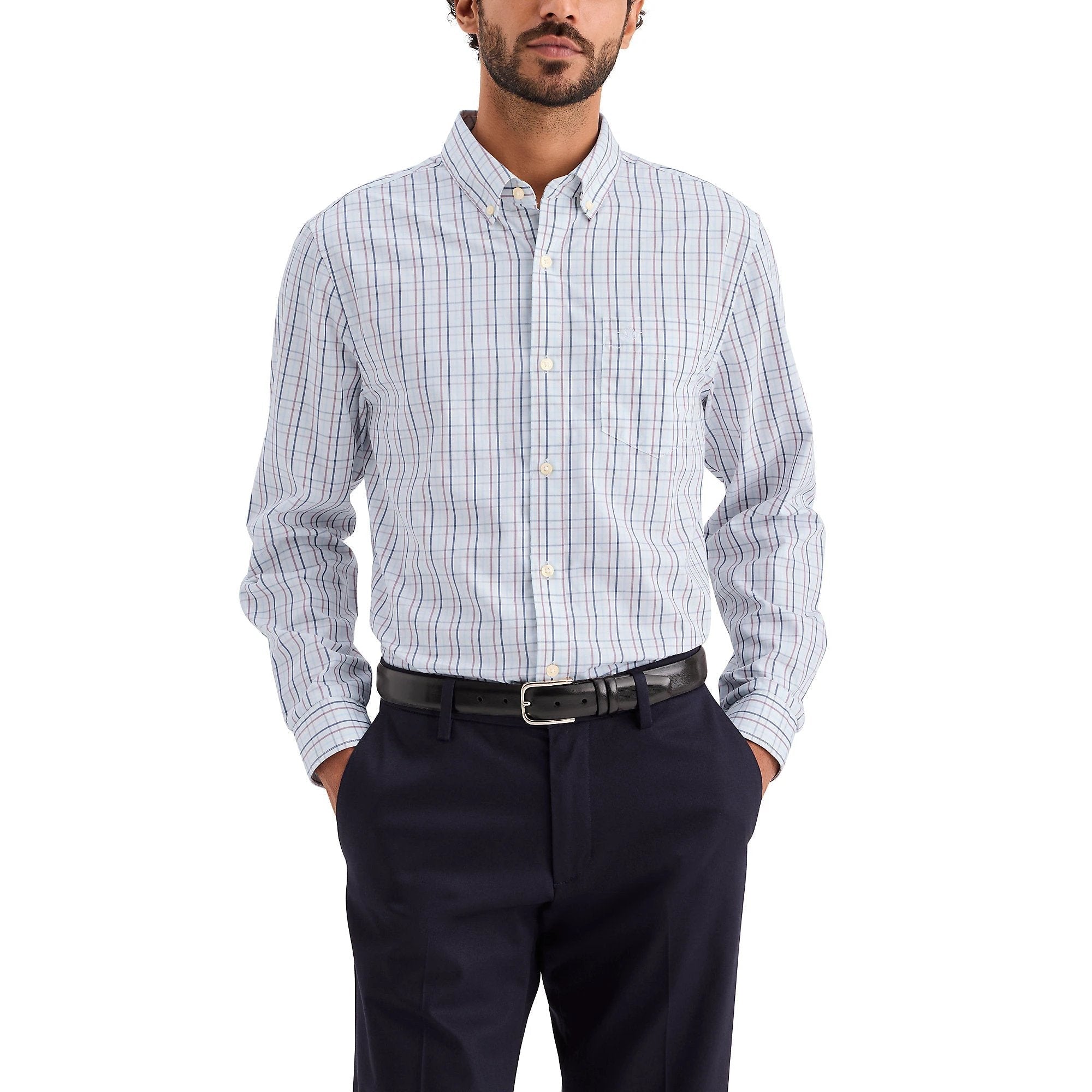 Camisa Dockers Mangas Largas Cuadros Para Caballeros by Dockers