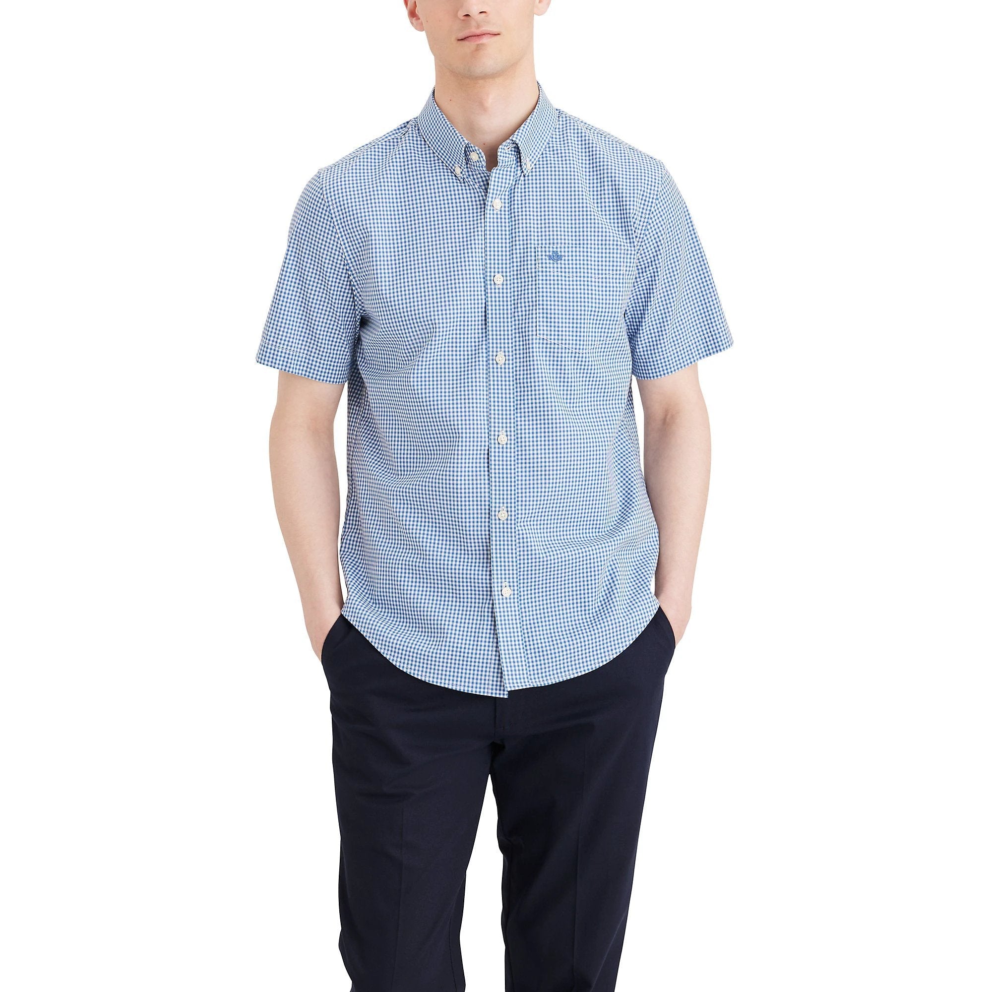 Camisa Dockers Mangas Cortas Cuadros Para Caballeros by Dockers