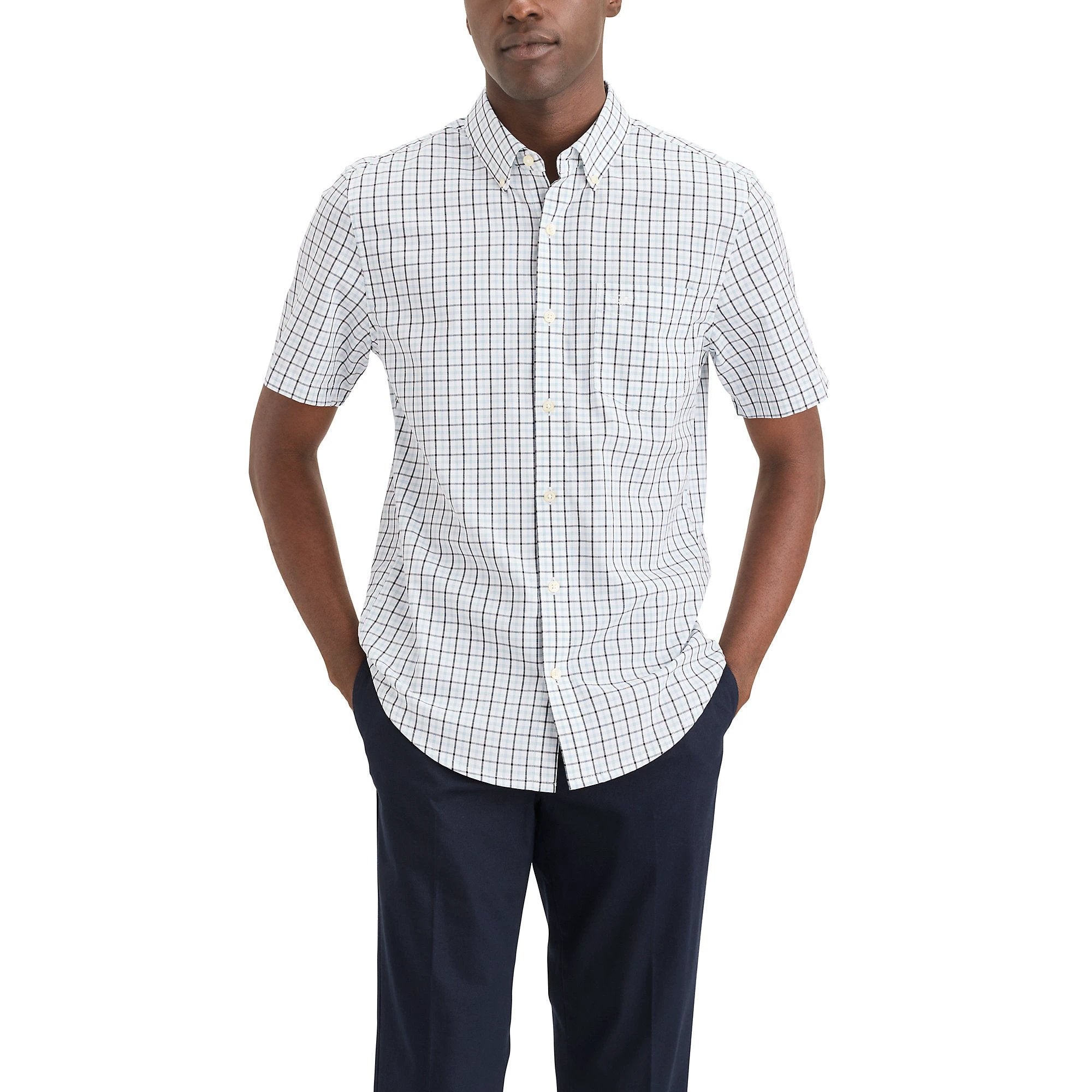 Camisa Dockers Mangas Cortas Cuadros Para Caballeros by Dockers