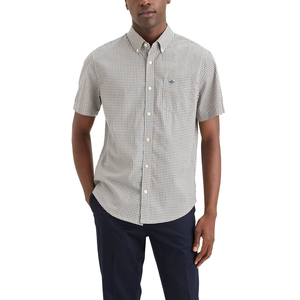 Camisa Dockers Mangas Cortas Cuadros Para Caballeros by Dockers