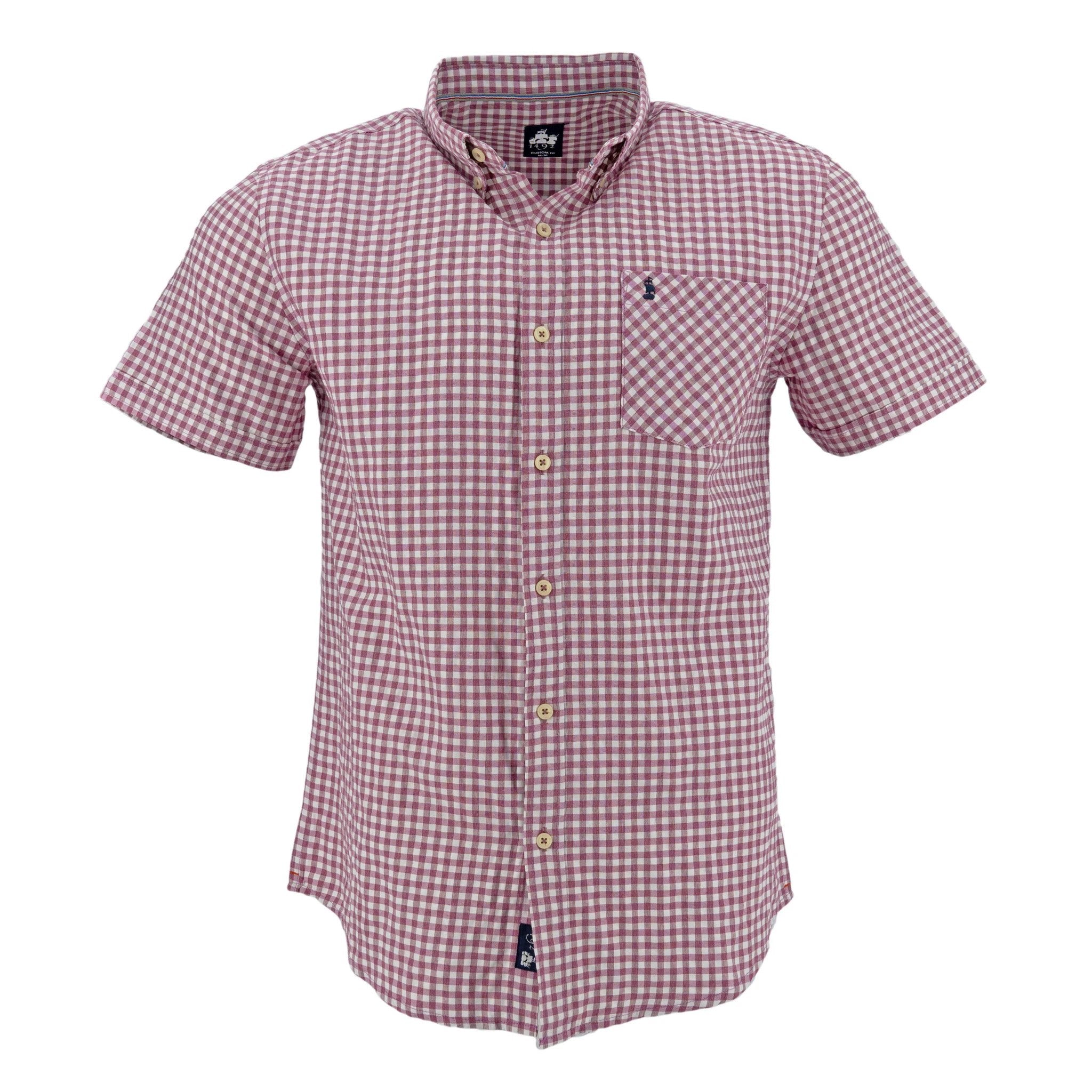 Camisa 1492 Mangas Cortas Cuadros P/ Niños by 1492