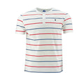 Camiseta 1492 Mangas Cortas Cuello Henley Rayas Para Niños by 1492