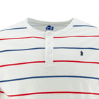 Camiseta 1492 Mangas Cortas Cuello Henley Rayas Para Niños by 1492