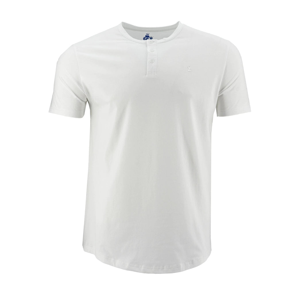 Camiseta 1492 Mangas Cortas Cuello Henley Lisa Para Niños by 1492