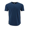 Camiseta 1492 Mangas Cortas Cuello Henley Lisa Para Niños by 1492