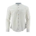 Camisa 1492 Mangas Largas Lisa Cuello Chino P/ Caballeros by 1492