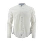 Camisa 1492 Mangas Largas Lisa Cuello Chino P/ Caballeros by 1492