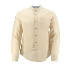Camisa 1492 Mangas Largas Lisa Cuello Chino P/ Caballeros by 1492