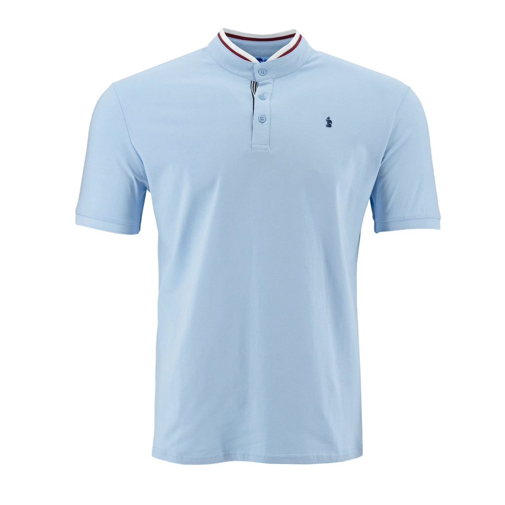Poloshirt 1492 Mangas Cortas Liso Cuello Chino Para Caballeros by 1492