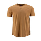 Camiseta 1492 Mangas Cortas Cuello Henley Lisa Para Caballeros by 1492