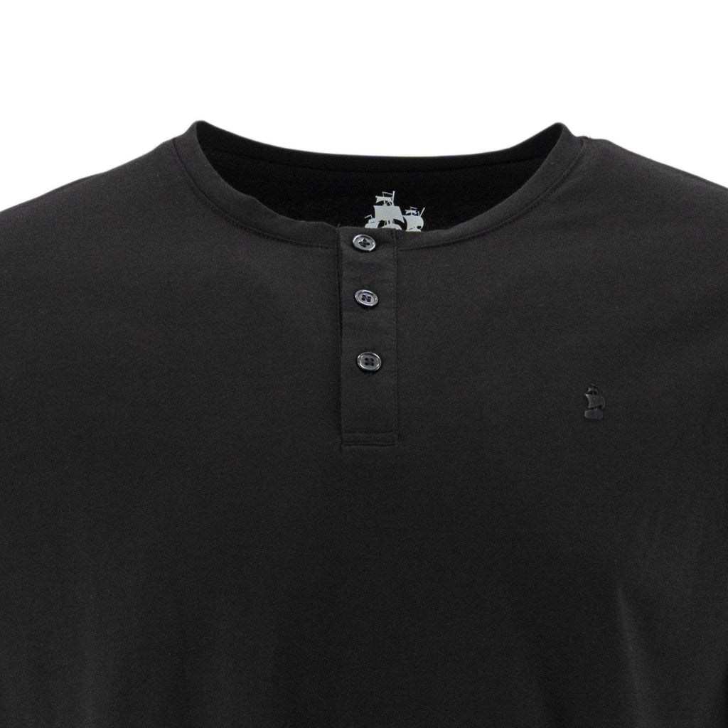 Camiseta 1492 Mangas Cortas Cuello Henley Lisa Para Caballeros by 1492