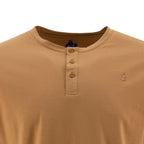 Camiseta 1492 Mangas Cortas Cuello Henley Lisa Para Caballeros by 1492