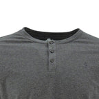 Camiseta 1492 Mangas Largas Cuello Henley Lisa Para Caballeros by 1492