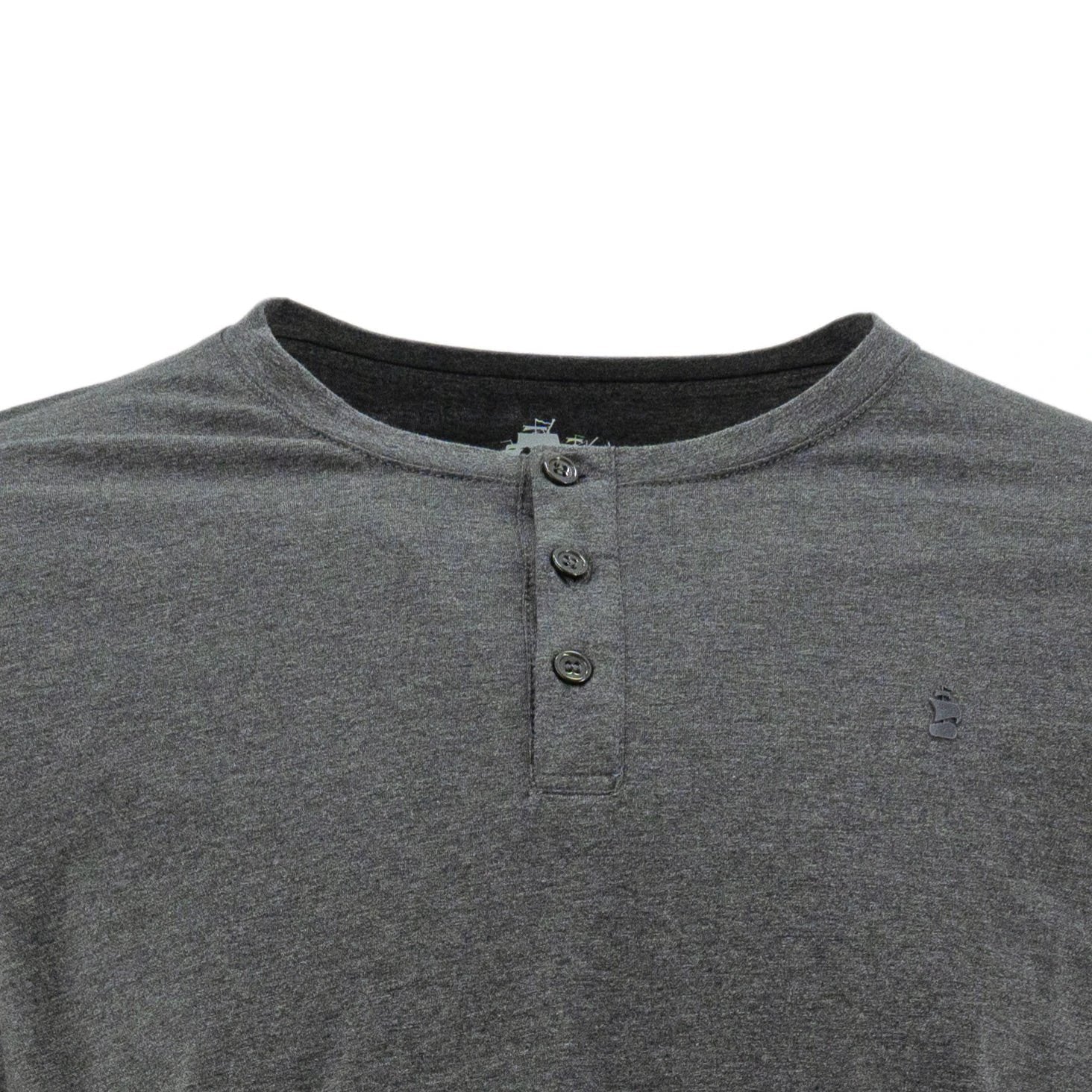 Camiseta 1492 Mangas Largas Cuello Henley Lisa Para Caballeros by 1492