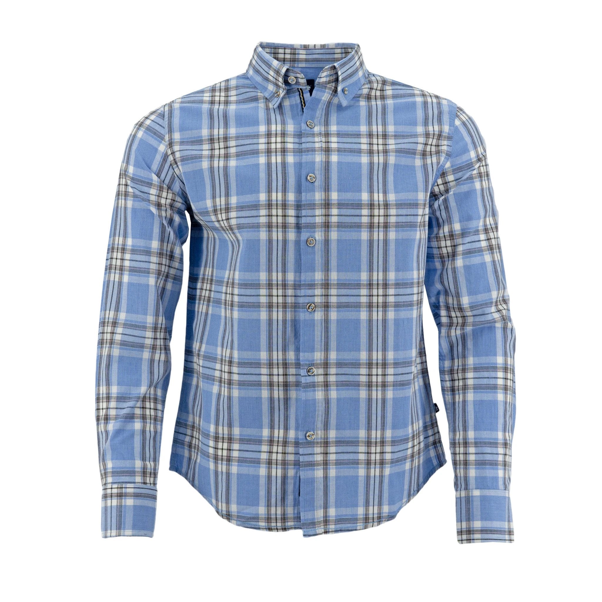 Camisa 1492 Mangas Largas Cuadros P/ Caballeros by 1492